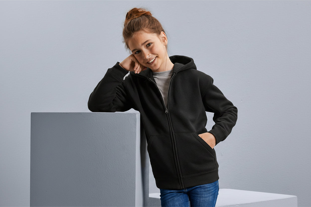 Zip Plain PE Hoodie